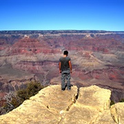 Stood at the Edge of the Grand Canyon