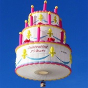 Birthday Cake Hot Air Balloon