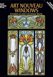 Art Nouveau Windows Stained Glass Coloring Book (A.G. Smith)