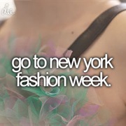 Go to New York Fashion Week