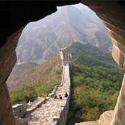 Walking on the Great Wall of China