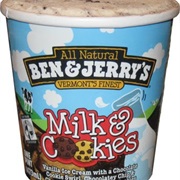 Ben & Jerry's Milk & Cookies Ice Cream