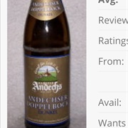 Andechser Dopplebock Dunkel
