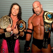 Bret Hart and Goldberg WCW World Tag Team Champions X1