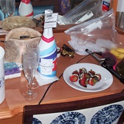 Champagne and Chocolate Covered Strawberries