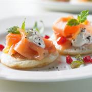 Salmon Blinis