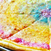 Rainbow Glitter Pizza