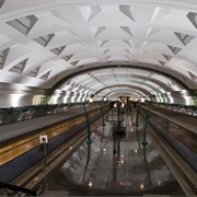 Slavyansky Bulvar Station, Moscow, Russia