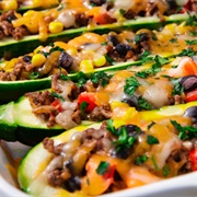 Burrito Zucchini Boats