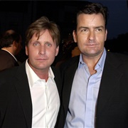 Charlie Sheen and Emilio Estevez