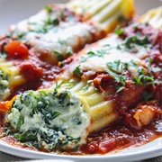 Spinach Manicotti