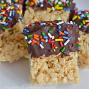 Chocolate Covered Rice Krispie Treat