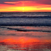 Watch Sunset on a Beach in California
