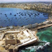 Harbour and Ruins of Alexandria, Egypt