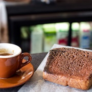 Toast at Trouble Coffee