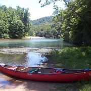 Canoe Down a River