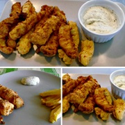 Chocos Fritos Com Molho De Alho