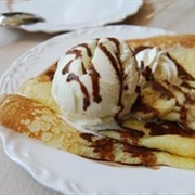 Crepes With Ice Cream