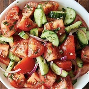 Italian Cucumber and Tomato Salad