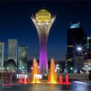 Bayterek Tower in Astana, Kazakhstan
