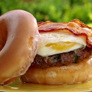 Breakfast Doughnut Sandwich
