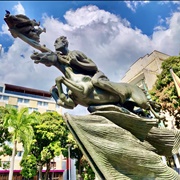 Bolivar's Naked Monument, Pereira, Risaralda