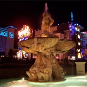 Seeing Icicles on Las Vegas Statues