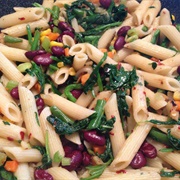 Pasta With Herbs and Veggies With Spicy Sauce (Fiji)