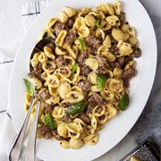 Sausage and Basil Pasta