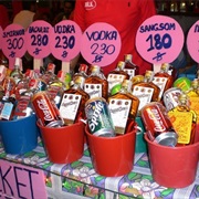 Drink Cocktails From a Bucket