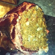 Roasted Moose Heart With Stuffing