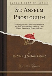 Proslogium (St. Anselm)