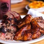 Eat the "Triple Threat" at Slow's Bar-B-Q
