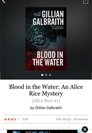 Blood in the Water : Alice Rice Mystery (Gillian Galbraith)