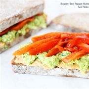Avo Hummus Feta Pepper Toast