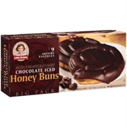 Chocolate Iced Honey Buns