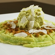 Pandan Waffles