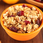 Cranberry and Fudge Granola