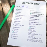 Plan a Scavenger Hunt