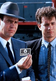 Dan Aykroyd and Tom Hanks in Dragnet (1987)