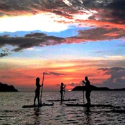 Stand Up Paddle Board at Sunset