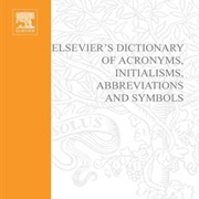Elsevier's Dictionary of Acronyms, Initialisms, Abbreviations and Symbols
