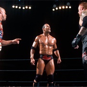 The Undertaker vs. the Rock vs. Kurt Angle – WWE Championship Triple Threat Match: Vengeance 2002