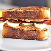 Peanut Butter, Banana and Bacon Sandwich