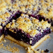 Boruvkovy Kolac (Hungarian Poppy Seed Blueberry Squares)