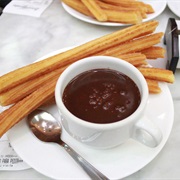 Churros and Chocolate in Spain