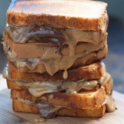 Peanut Butter and Nutella Sandwich