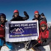 A Summit of Island Peak, Nepal