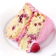 White Chocolate Raspberry Cake