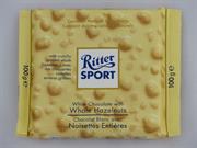 Ritter Sports White Chocolate With Whole Hazelnuts